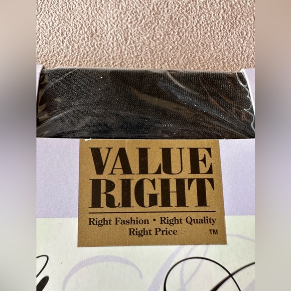 Worthington Sheer Caress Vintage Control Top Pantyhose Long Off Black NWT NIP - Picture 8 of 8